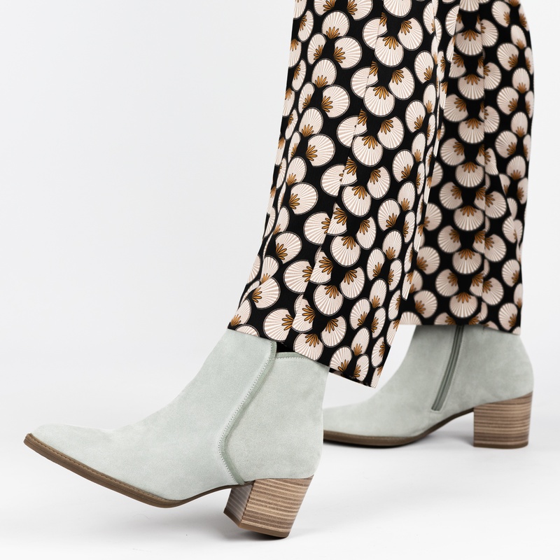 Gabor - Enkellaarsjes voor dames - Groen - Nelson.nl