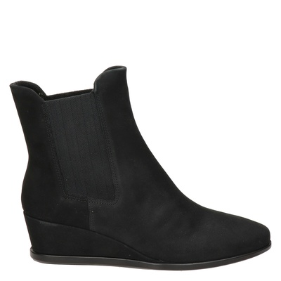 Ecco Shape 45 Wedge - Enkellaarsjes - Zwart