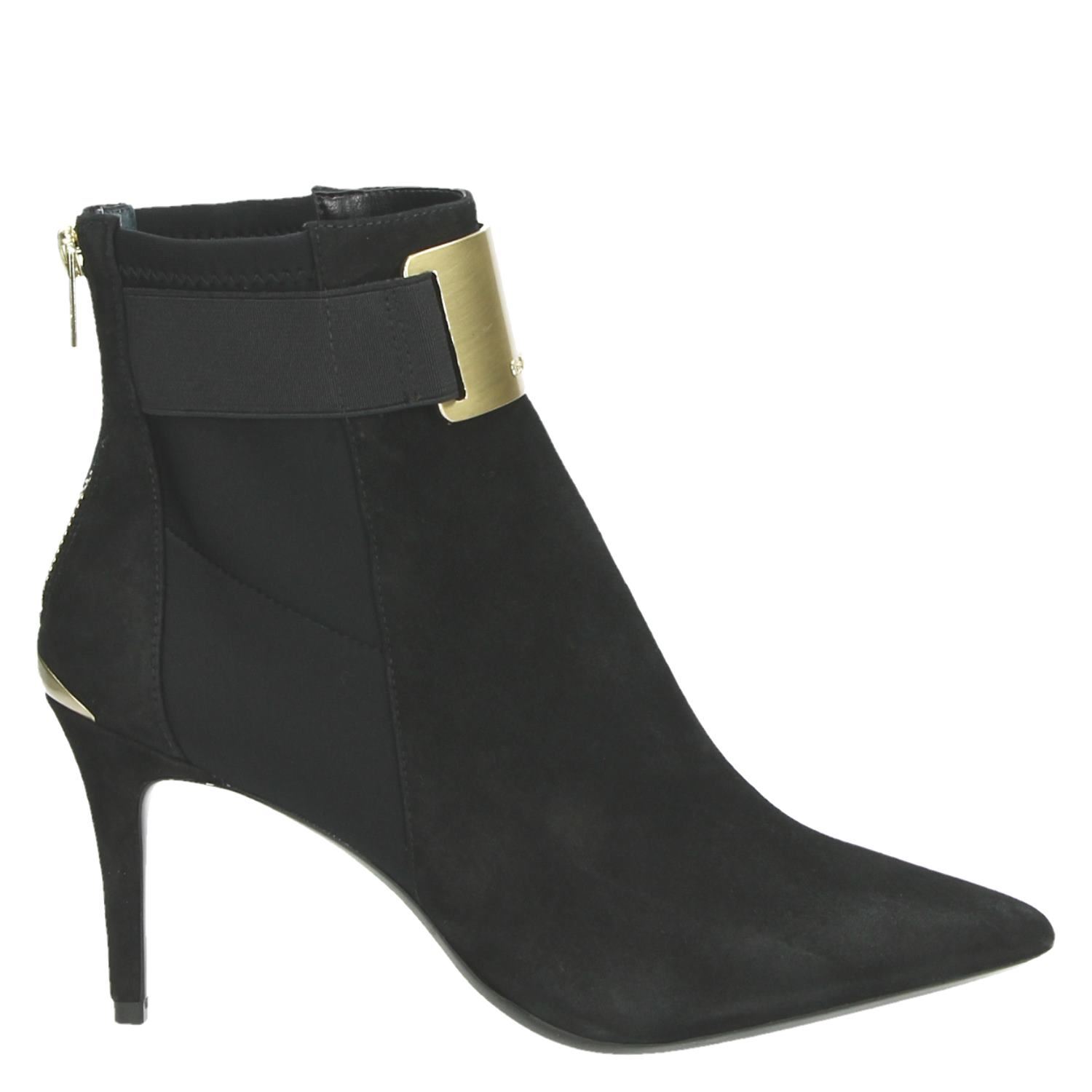 Zwarte CALVIN KLEIN Enkellaarsjes BLOCK HEEL MID | Omoda