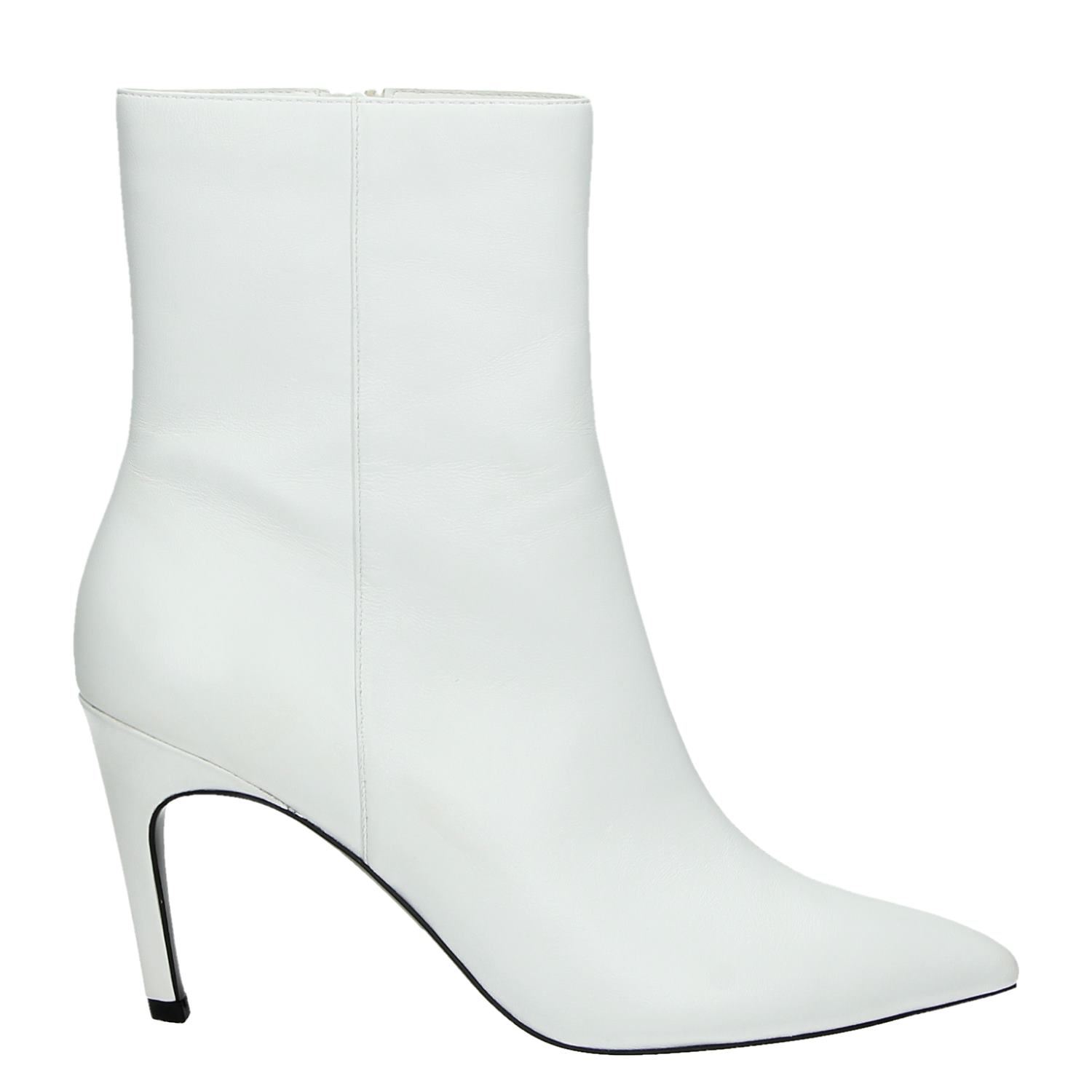 Nelson by Moderosa leren enkellaarzen rood Nelson by Moderosa leren enkellaarzen rood