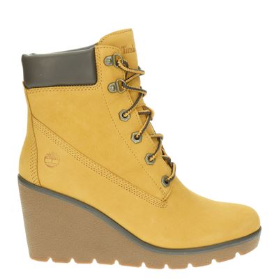 Timberland Paris Height - Enkellaarsjes voor dames - Geel - Nelson.nl