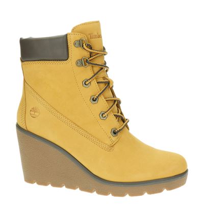 Timberland Paris Height - Enkellaarsjes voor dames - Geel - Nelson.nl