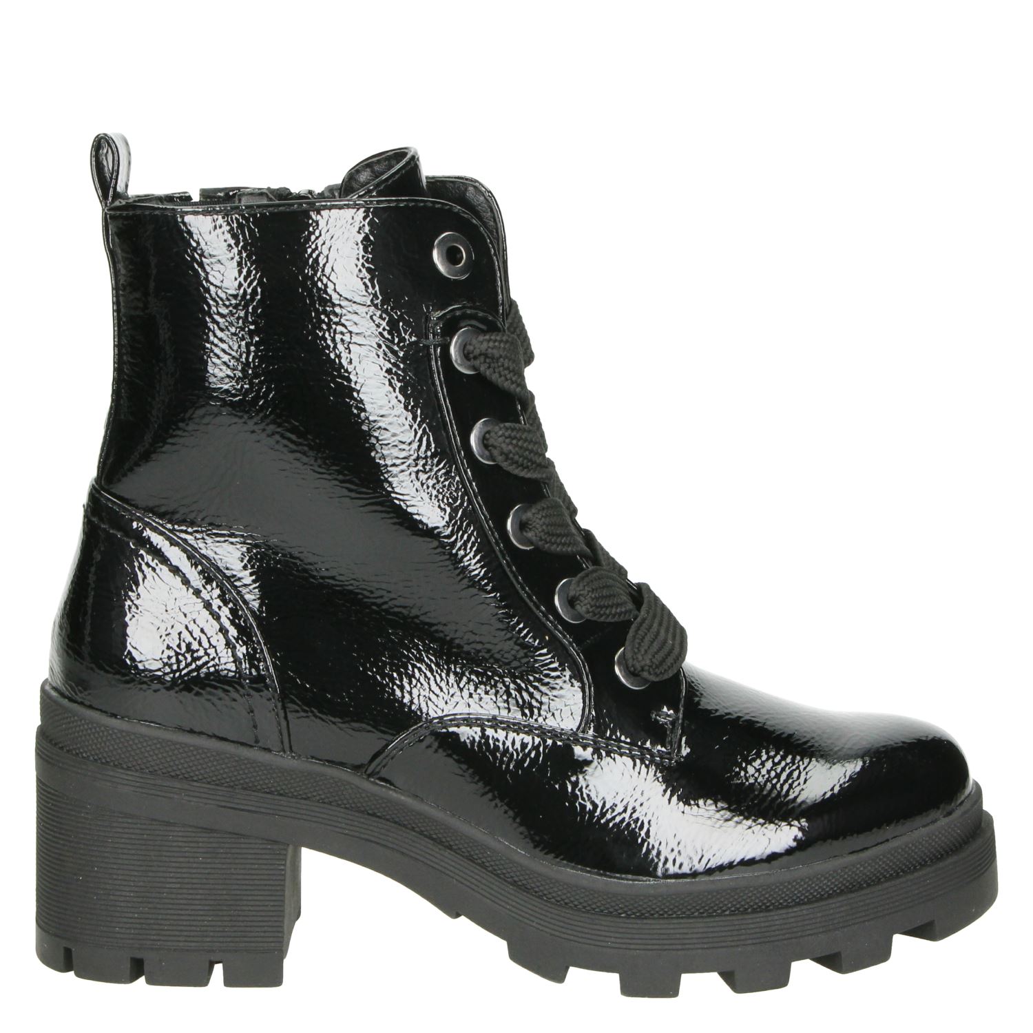 Bugatti - Veterboots voor dames - Zwart - Nelson.nl