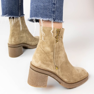 Alpe Janis - Enkellaarsjes - Beige