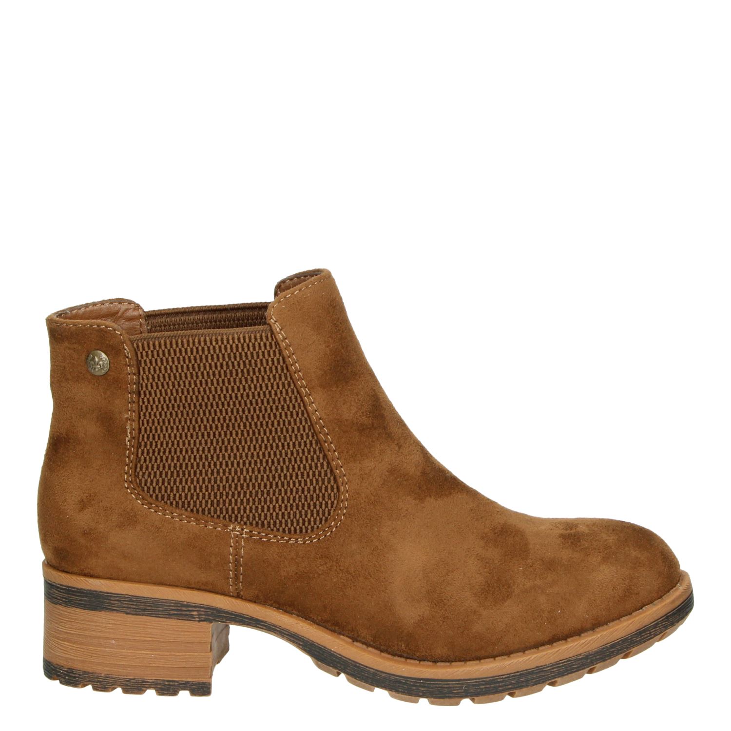 Rieker - Chelseaboots voor dames - Cognac - Nelson.nl