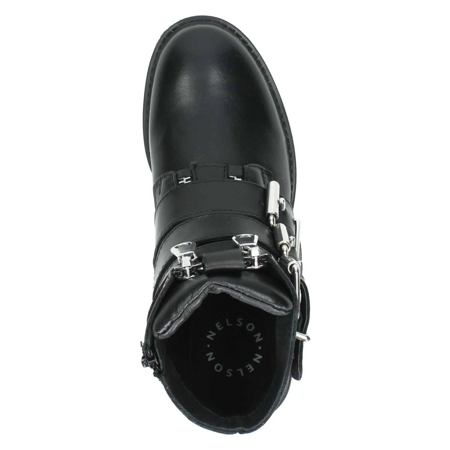Nelson - Bikerboots voor dames - Zwart - Nelson.nl