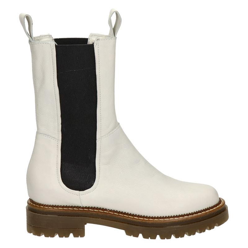 Mjus - Chelseaboots voor dames - Wit - Nelson.nl