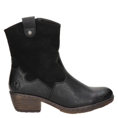 Rieker - Rits- & gesloten boots - Zwart