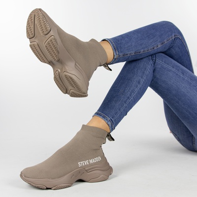 Steve Madden - Hoge sneakers - Taupe