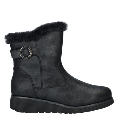 Skechers Keep Sake Wedge - Rits- & gesloten boots - Zwart