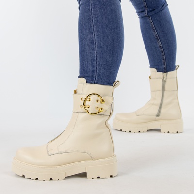 PS Poelman - Rits- & gesloten boots - Wit