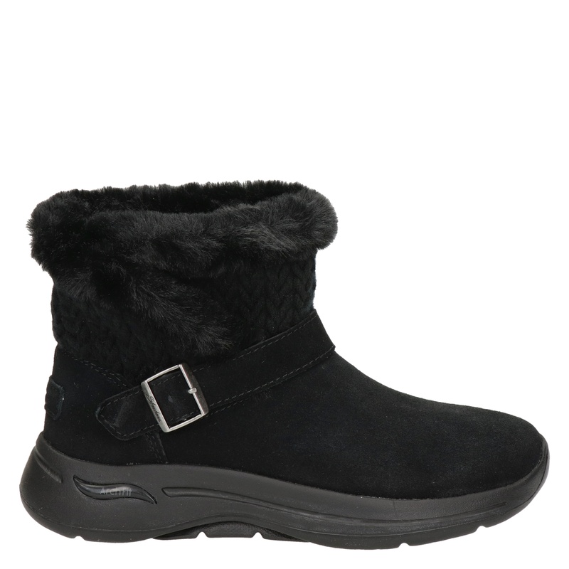 Skechers Go Walk Arch Fit Rits & gesloten boots voor dames Zwart