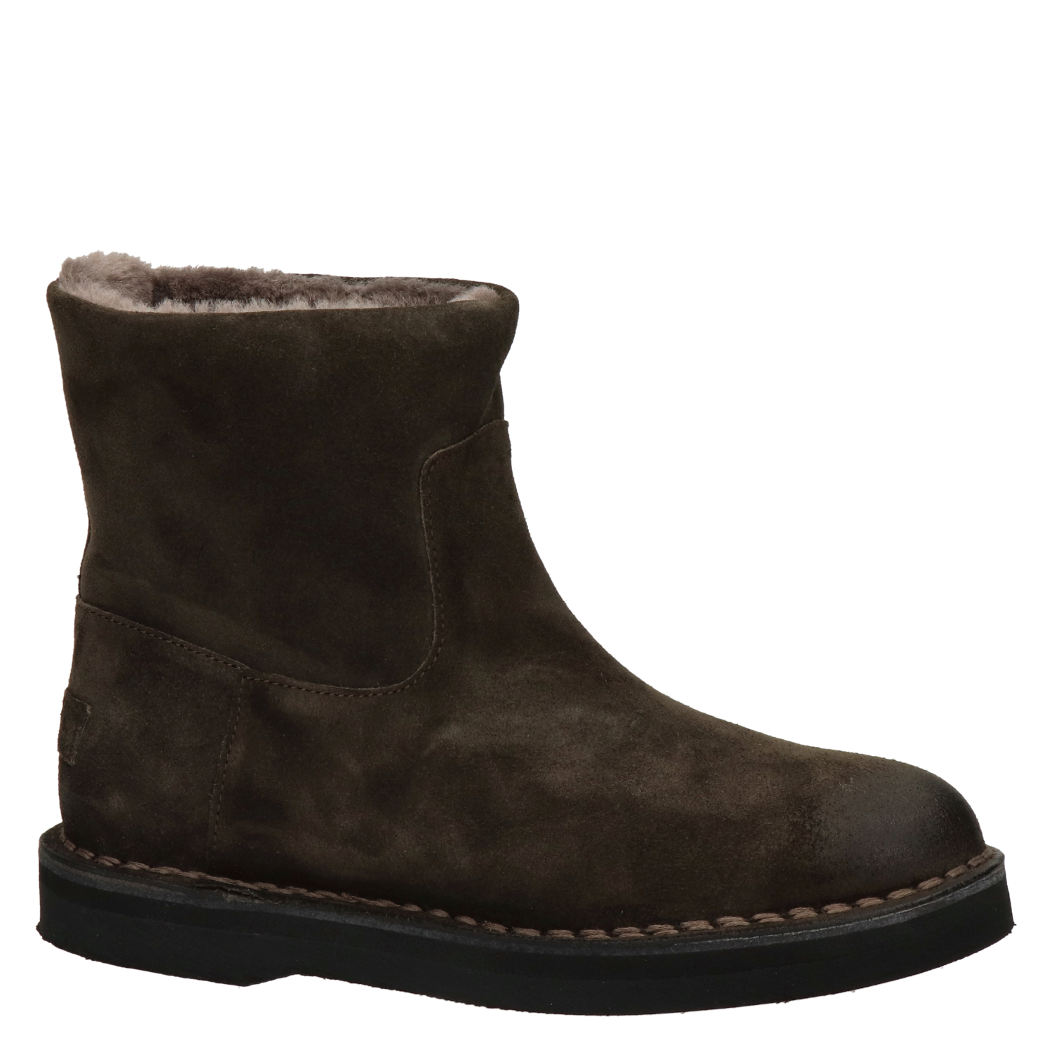 Shabbies Amsterdam - Rits- \u0026 gesloten boots voor dames - Bruin - Nelson.nl