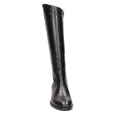 Nelson - Hoge laarzen voor dames - Zwart - Shoemixx.nl