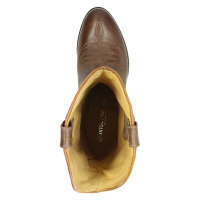 Antonio Moretto - Cowboylaarzen voor dames - Cognac - Shoemixx.nl