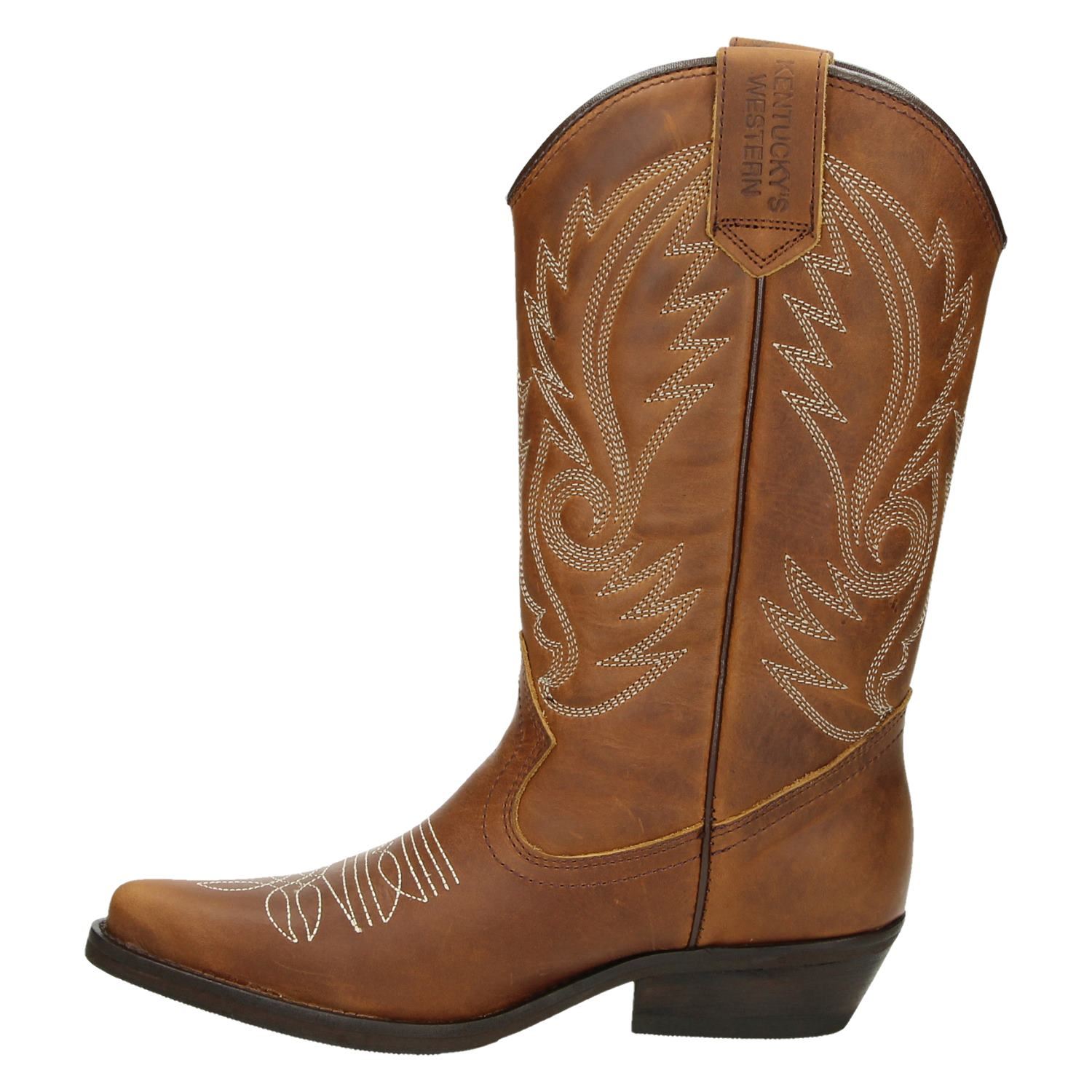 Kentucky's Western Cowboylaarzen voor dames Cognac Kentucky's Western Cowboylaarzen voor dames Cognac