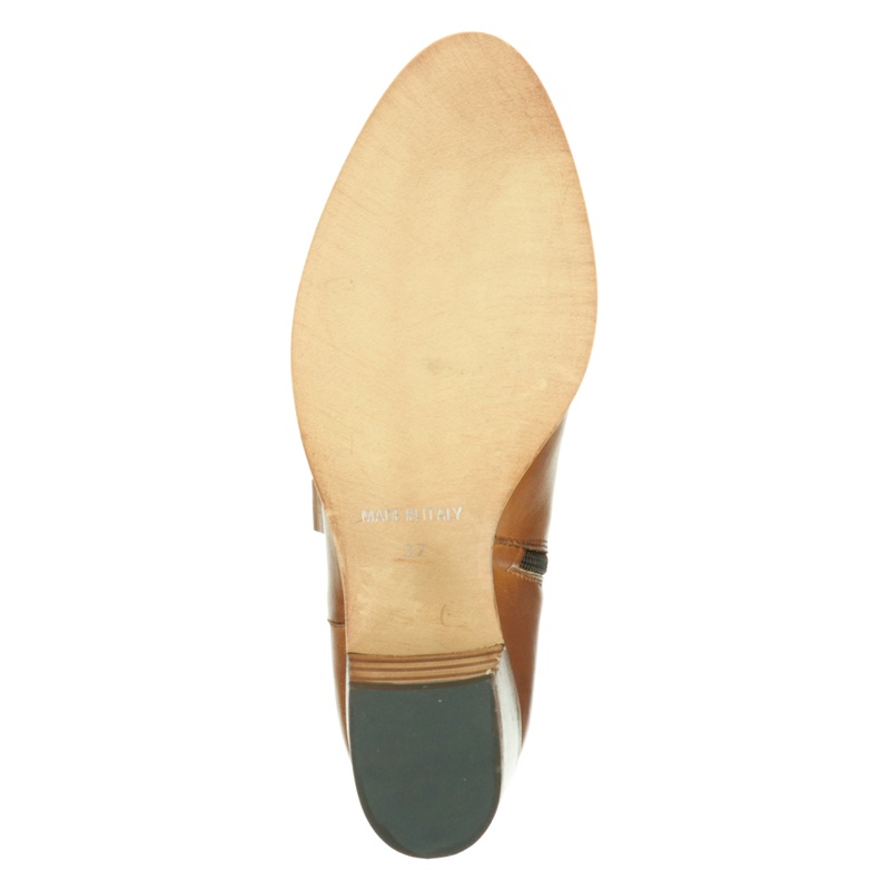 Nelson - Hoge laarzen voor dames - Cognac - Shoemixx.nl
