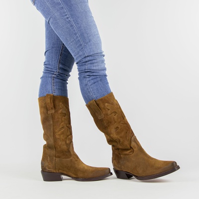 Shabbies Amsterdam - Cowboylaarzen - Cognac