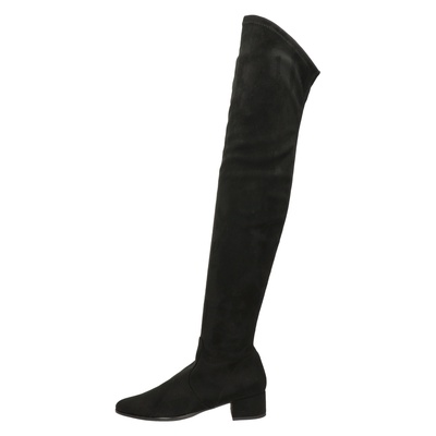 Nelson - Hoge laarzen voor dames - Zwart - Shoemixx.nl