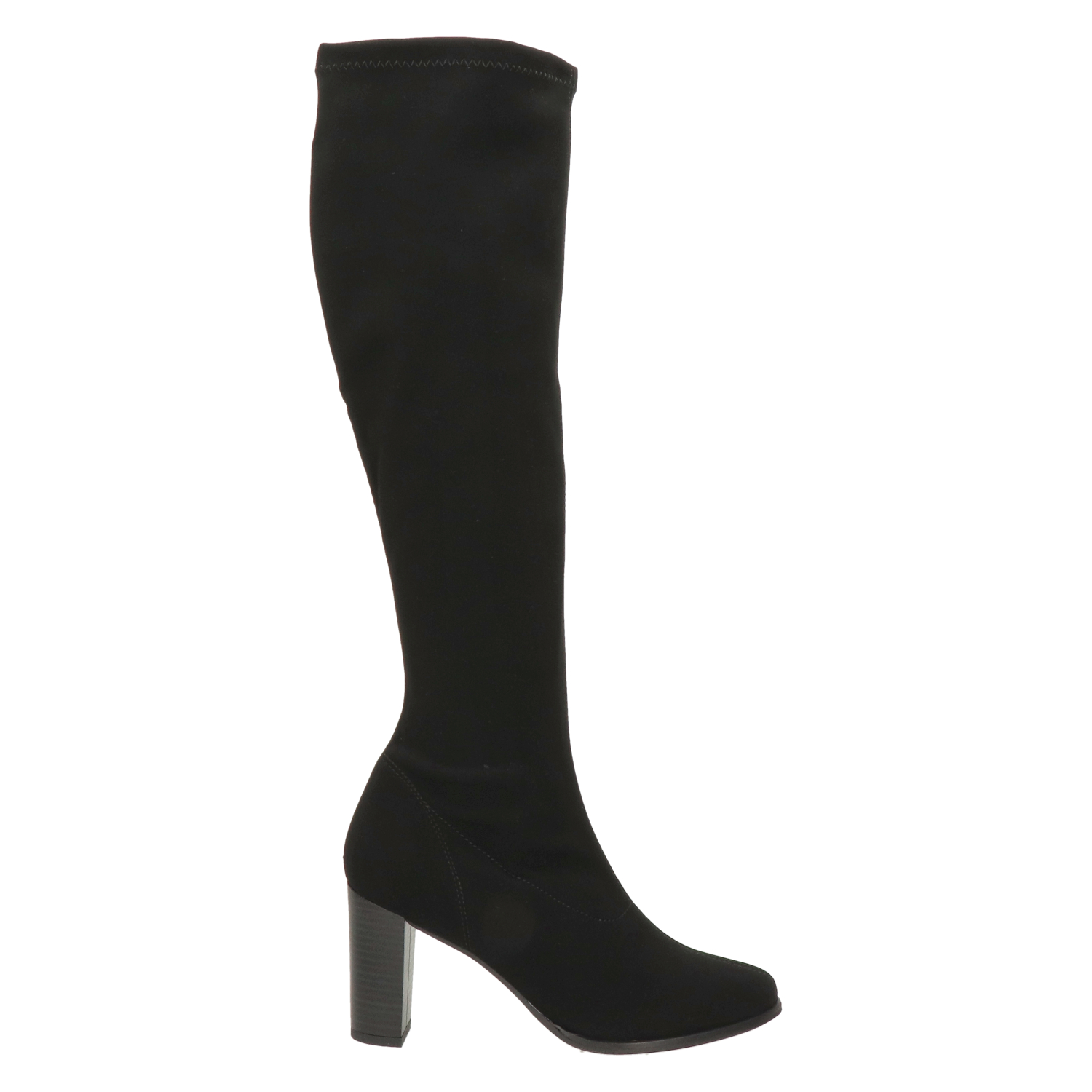 Nelson - Hoge laarzen voor dames - Zwart - Shoemixx.nl