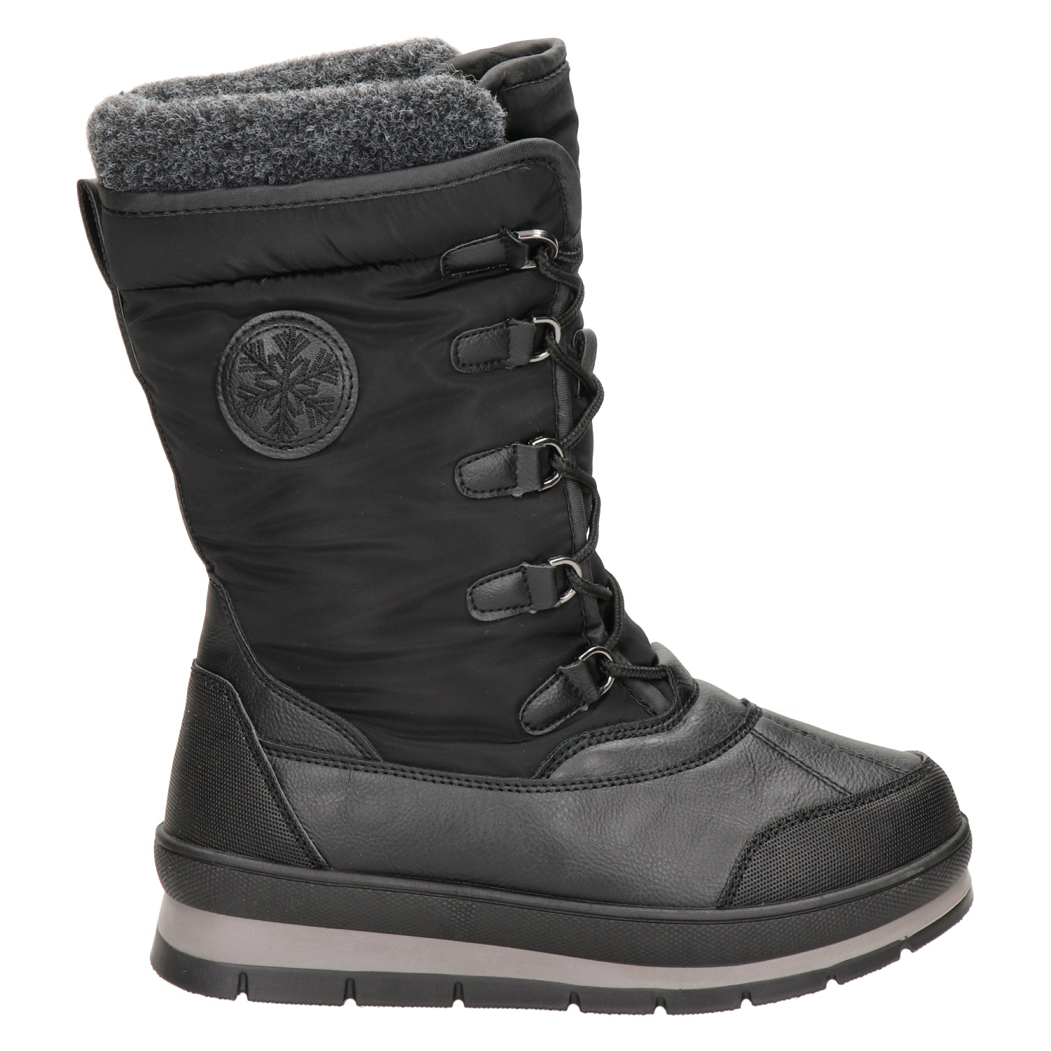 Snow Fun - Snowboots voor dames - Zwart - Nelson.nl