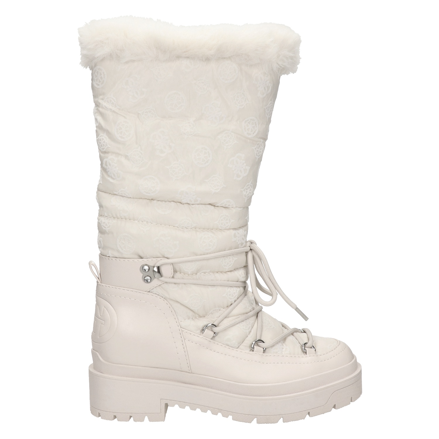 Guess Larya - Snowboots voor dames - Ecru - Nelson.nl
