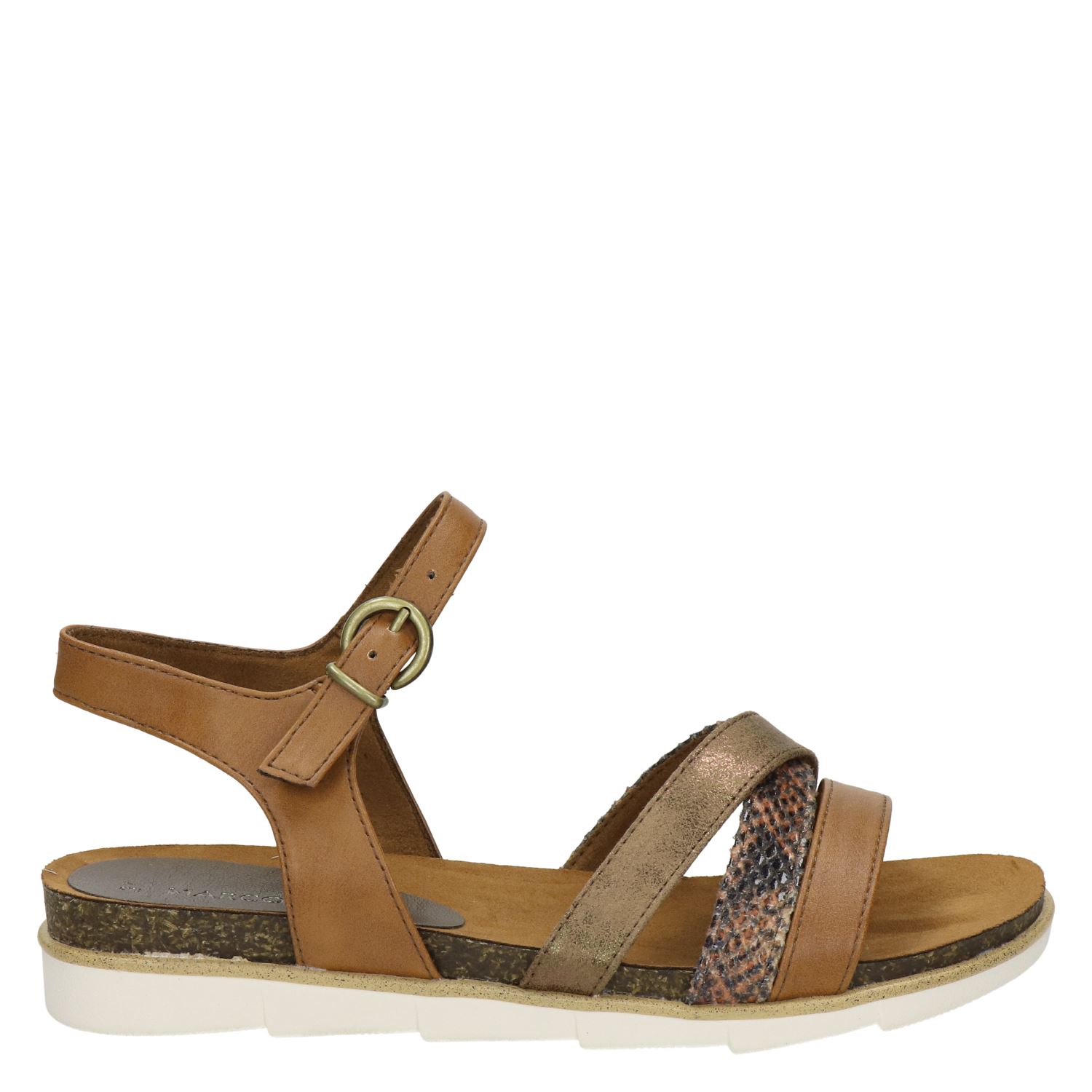 Marco Tozzi - Sandalen voor dames - Cognac - Shoemixx.nl