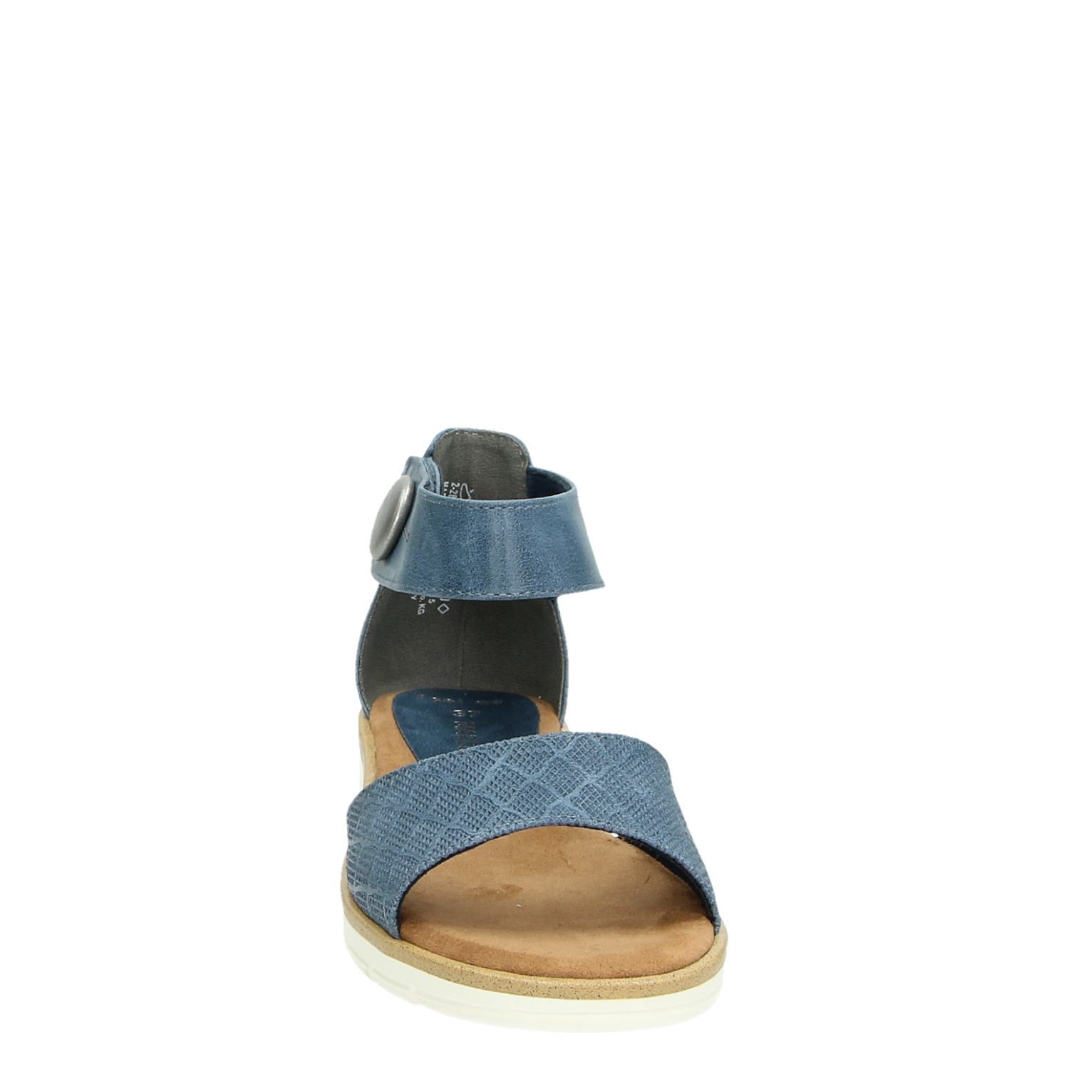 Marco Tozzi - Sandalen voor dames - Blauw - Nelson.nl