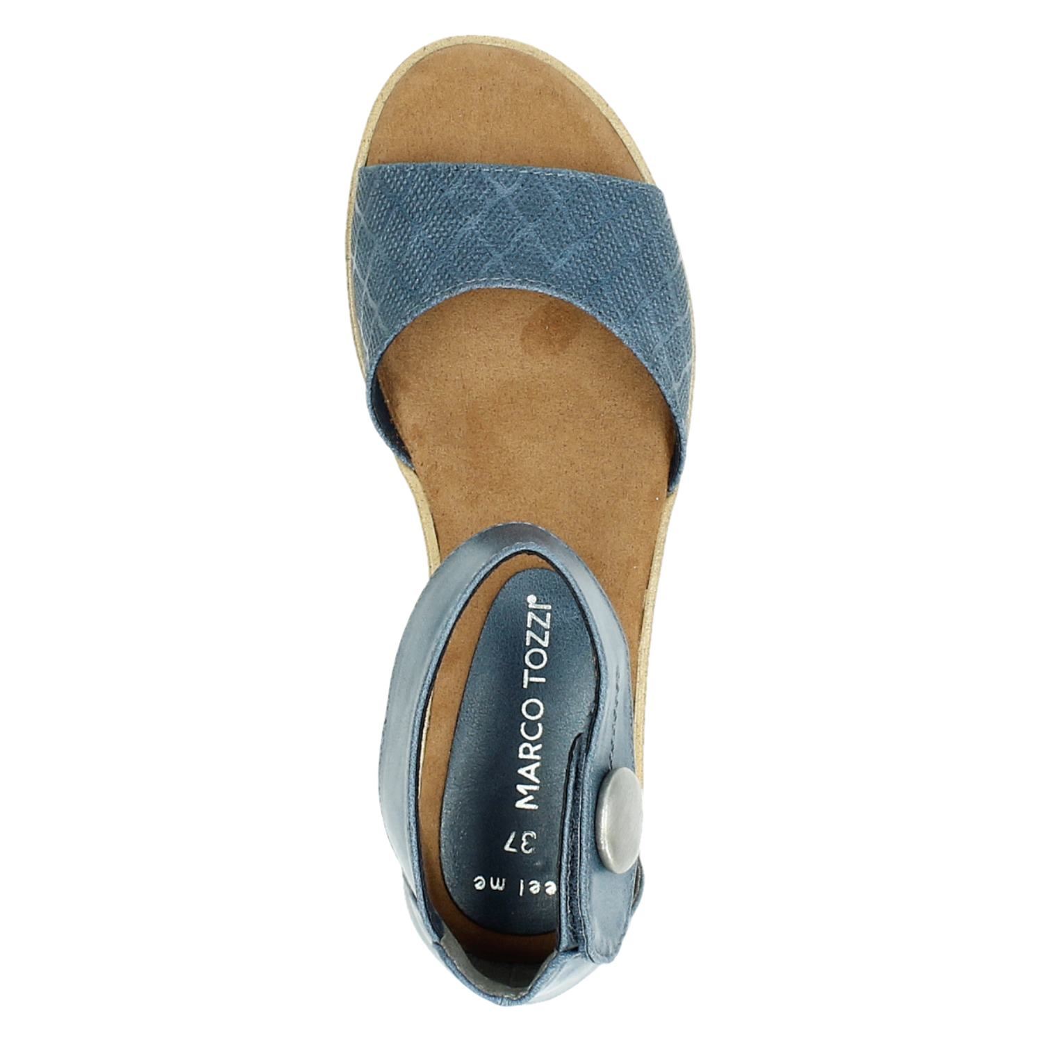 Marco Tozzi - Sandalen voor dames - Blauw - Nelson.nl