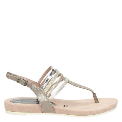 Tamaris Sandalen Taupe tamaris kopen in de aanbieding
