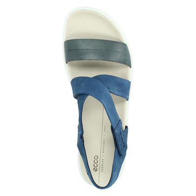 Ecco Flowt W - Sandalen voor dames - Blauw - Nelson.nl