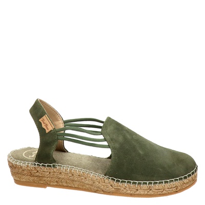 Toni Pons Nuria - Espadrilles voor dames - Groen - Nelson.nl