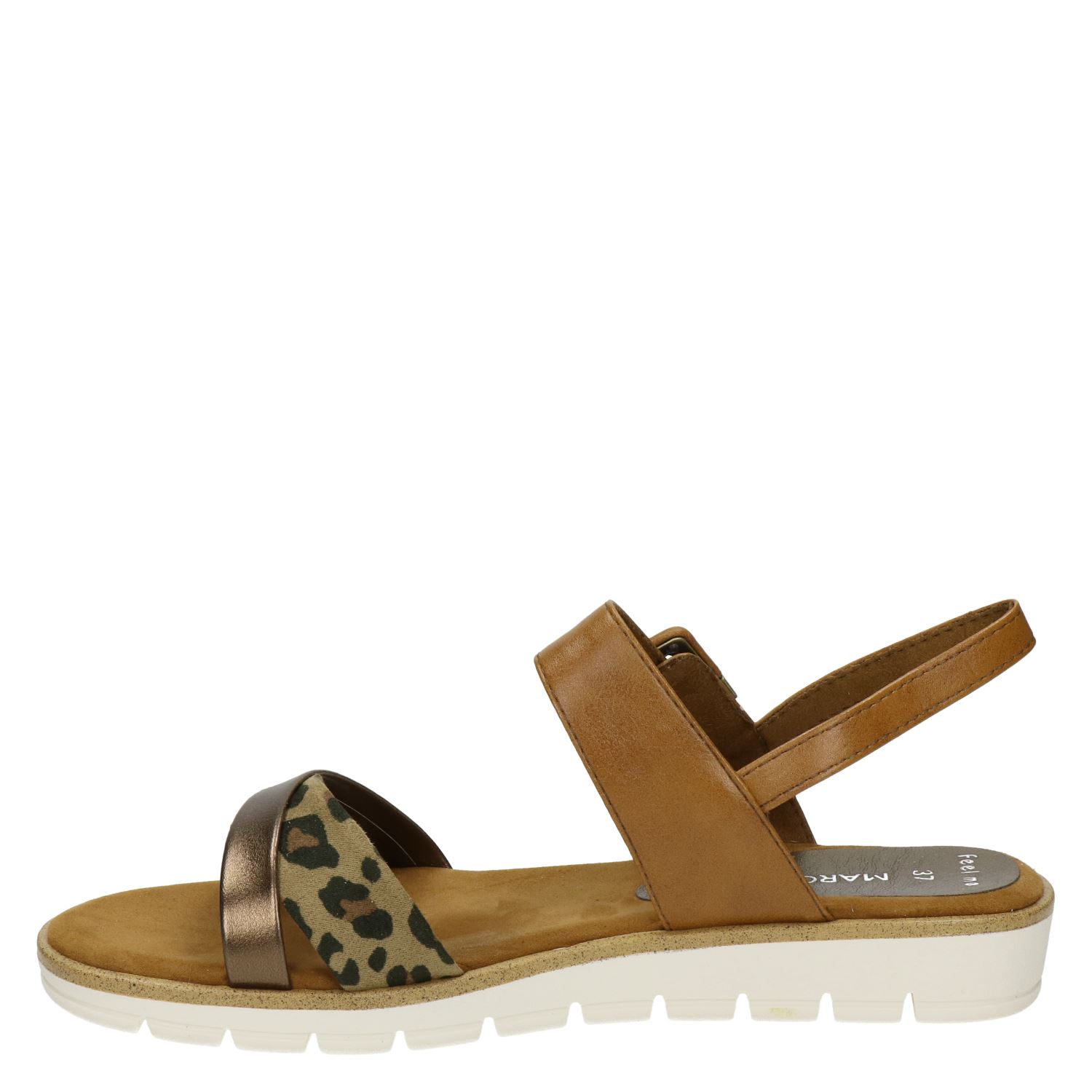Marco Tozzi - Sandalen voor dames - Cognac - Shoemixx.nl