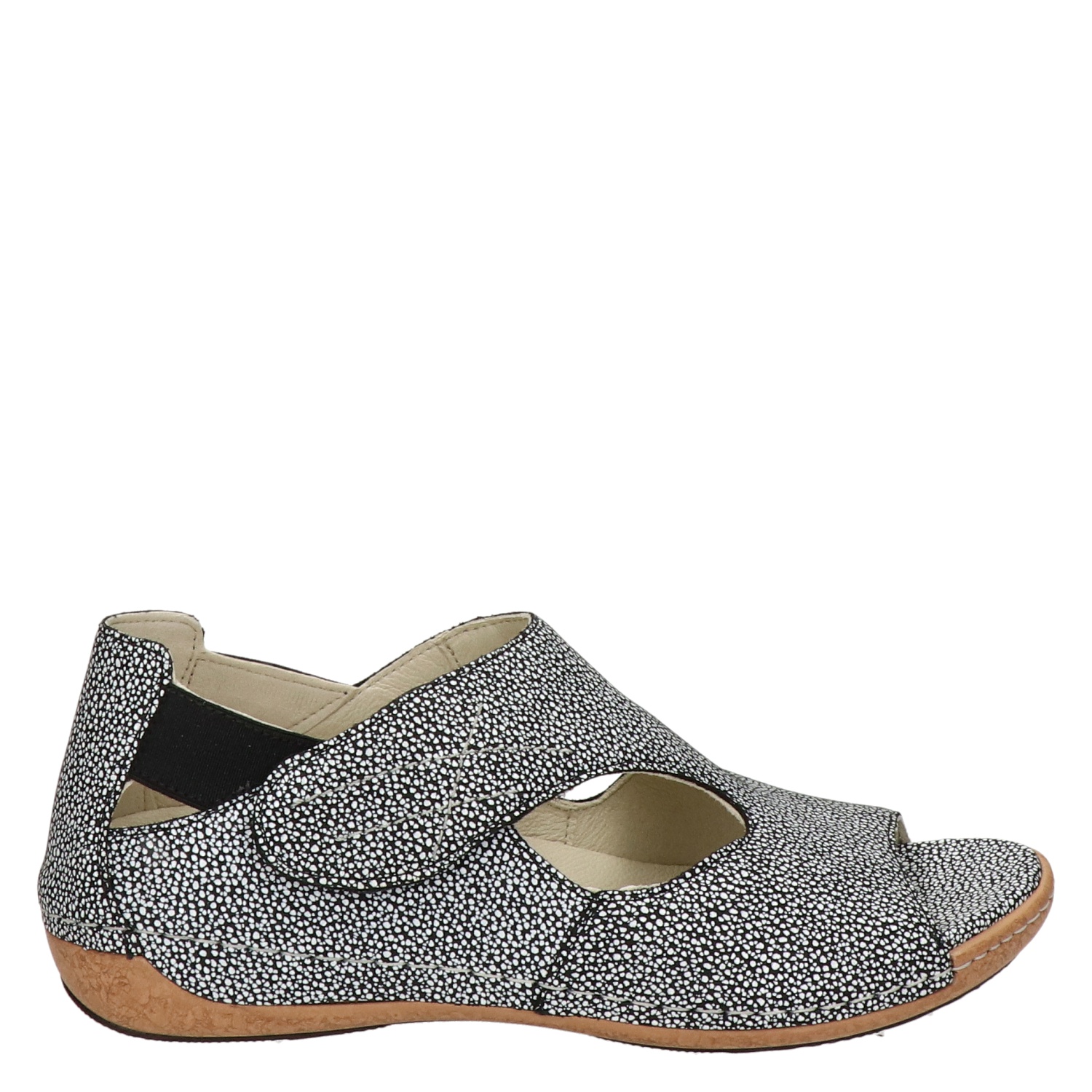 Waldläufer Heliett - Sandalen voor dames - Zwart - Nelson.nl