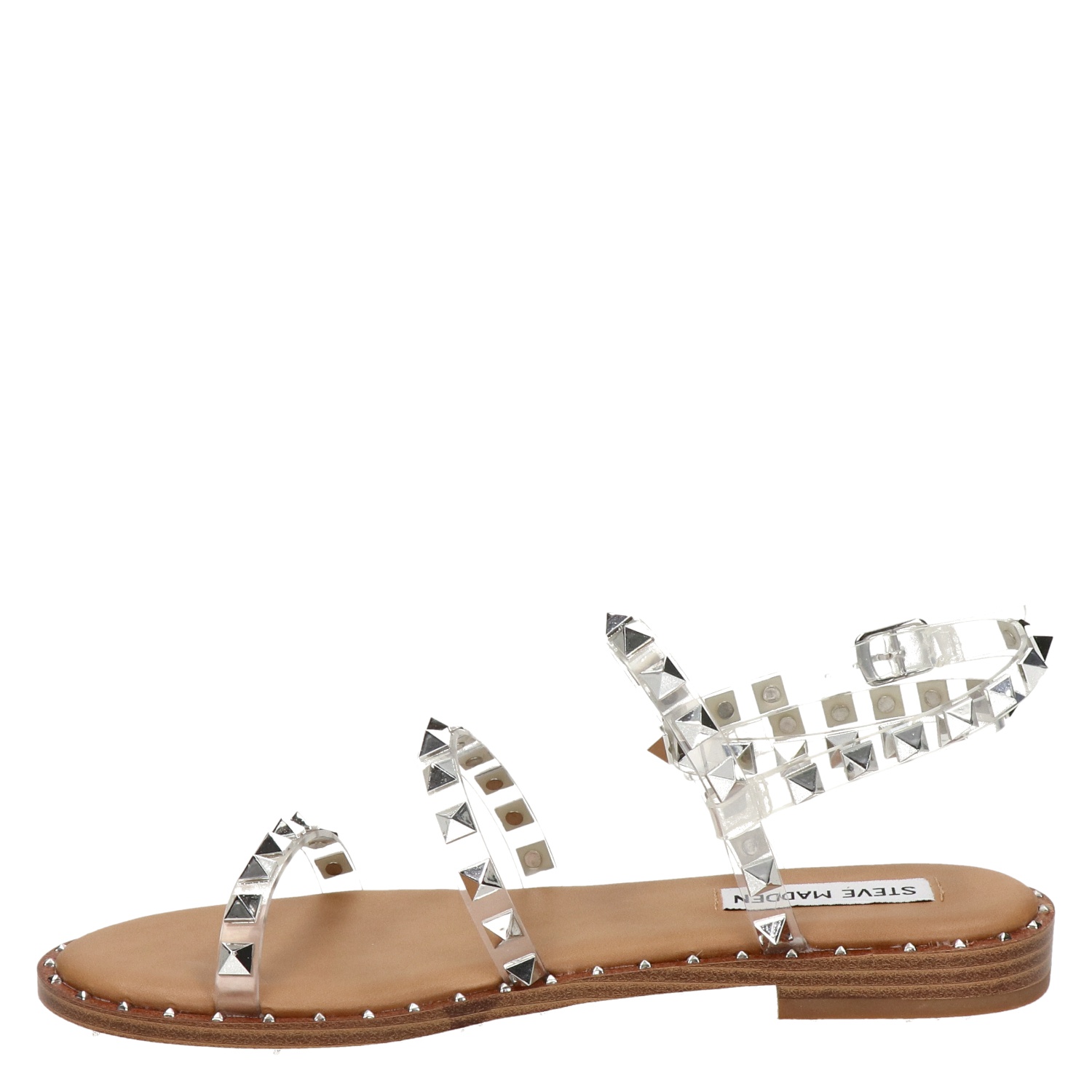 Steve Madden - Sandalen voor dames - Zilver - Nelson.nl