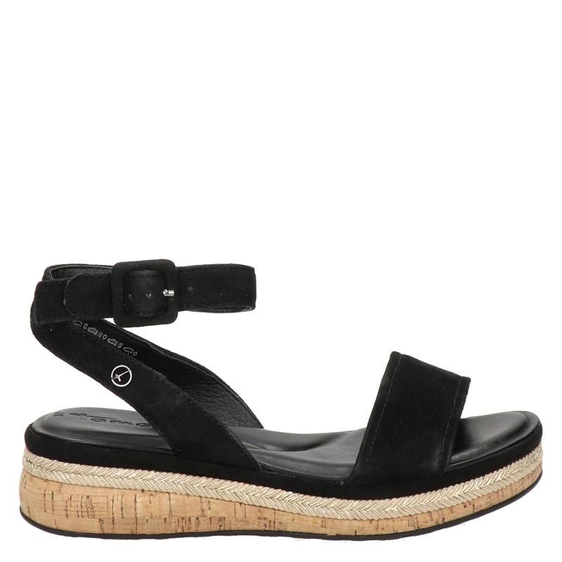 Tamaris - Sandalen voor dames - Zwart - Shoemixx.nl