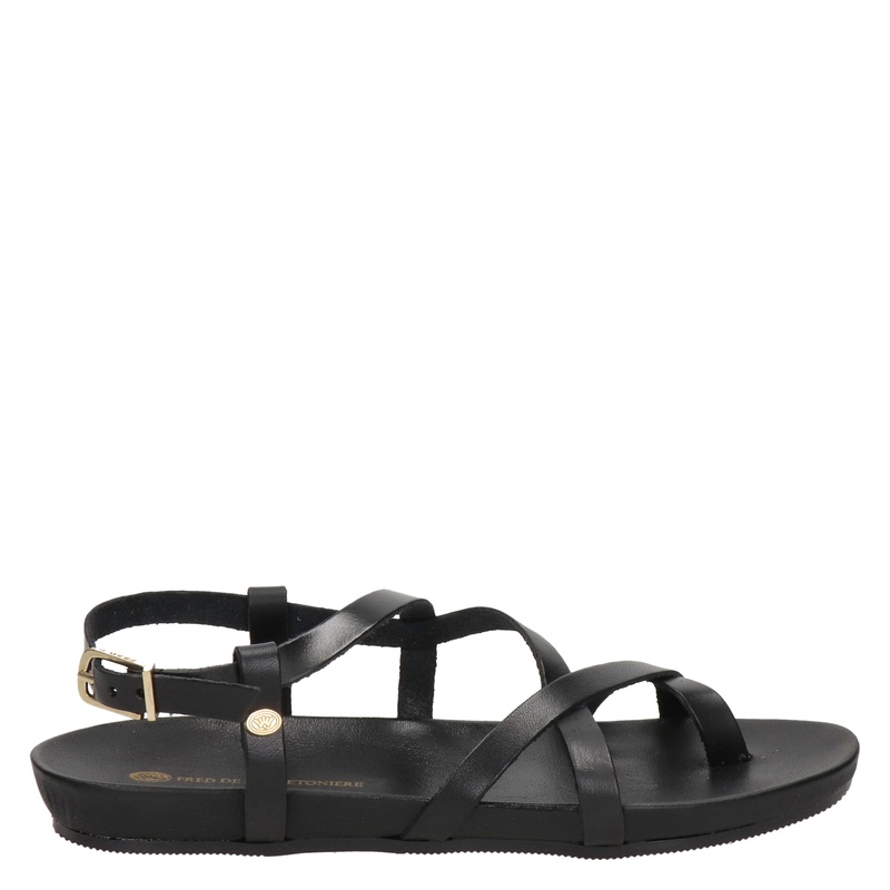 Fred de la Bretoniere - Sandalen voor dames - Zwart - Nelson.nl