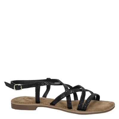 Lazamani - Sandalen voor dames - Zwart - Nelson.nl