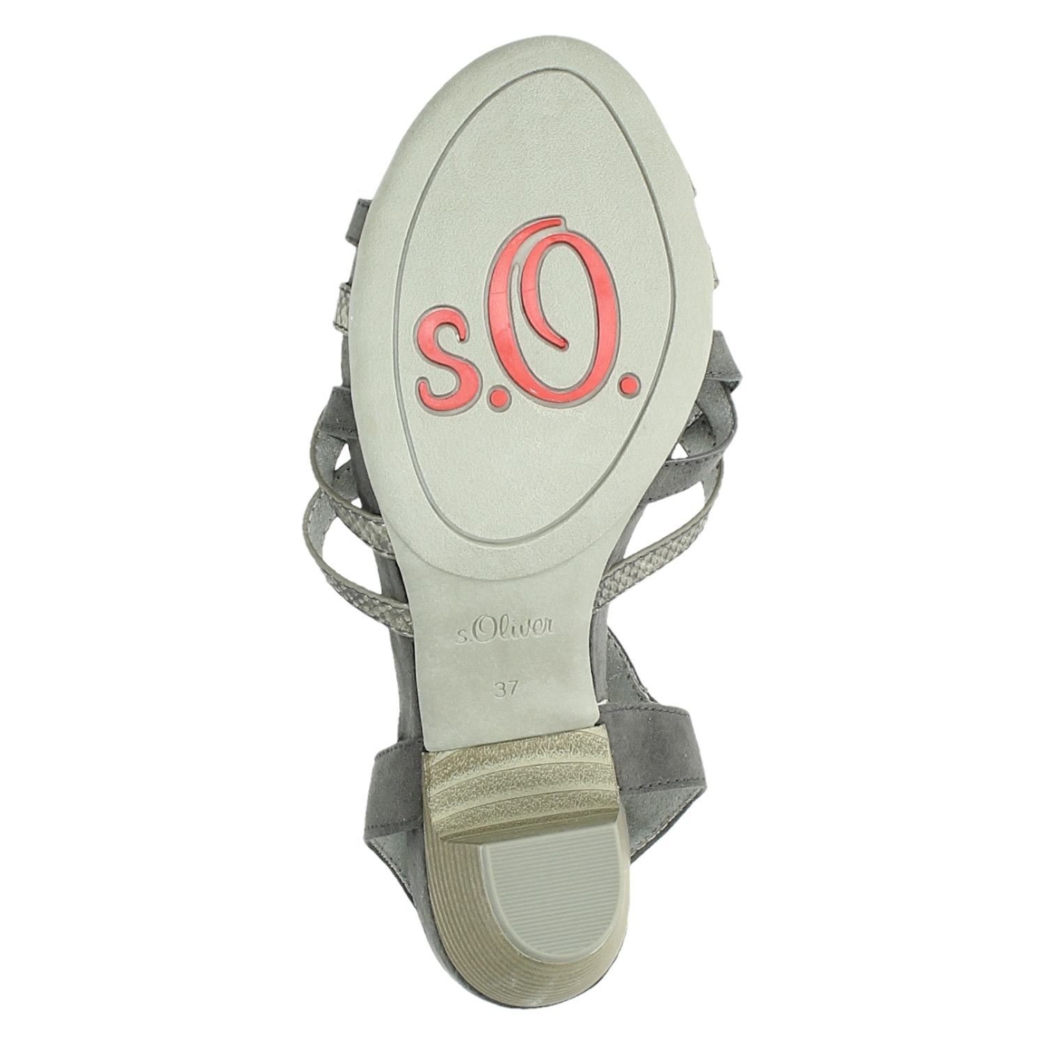 s.Oliver 5-28133-42 Damessandalen, Black Com., 38 EU