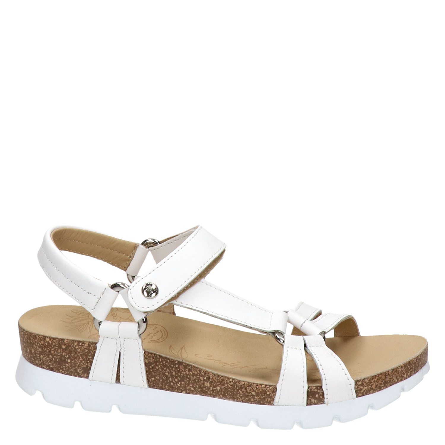Panama Jack Sally Basics - Sandalen voor dames - Wit - Nelson.nl