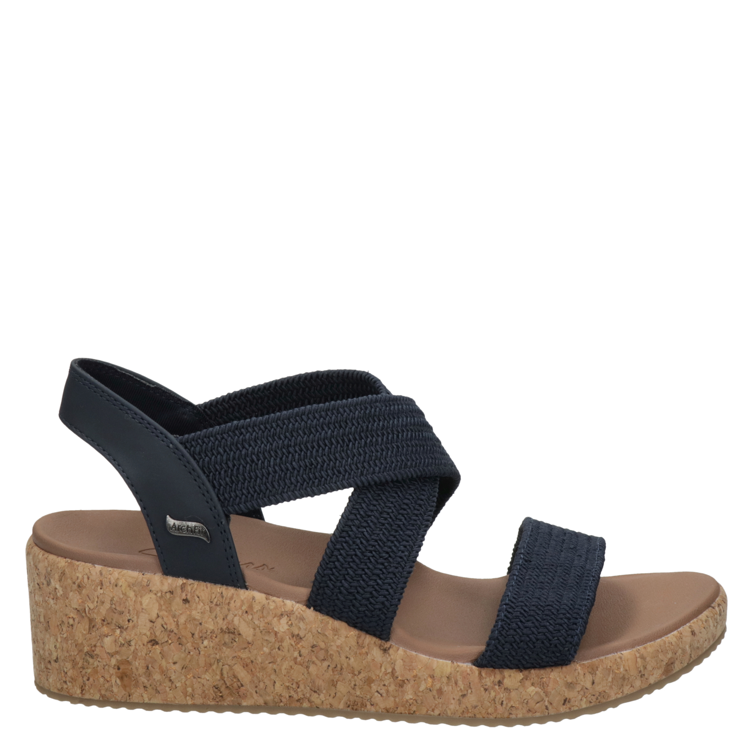 Skechers Beverlee - Love Stays - Sandalen voor dames - Blauw - Nelson.nl