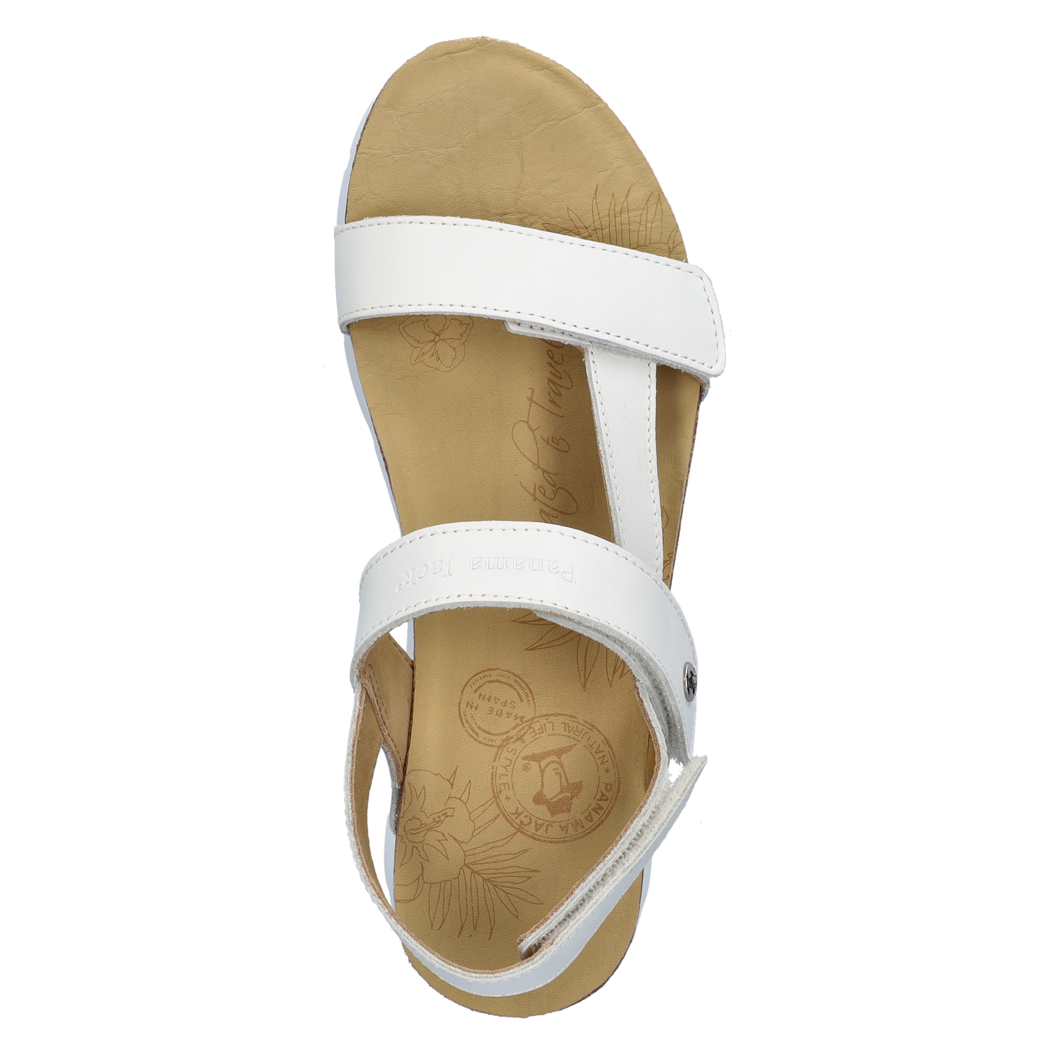 Panama Jack Sally Basic - Sandalen voor dames - Wit - Nelson.nl
