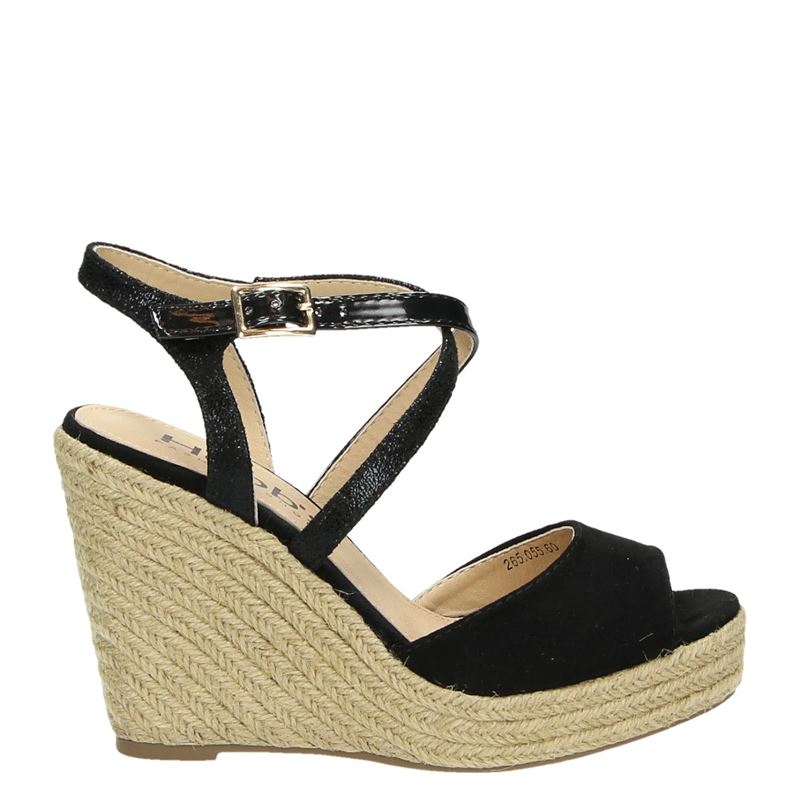 Hobb's sandalen zwart - Damesschoenen.nl