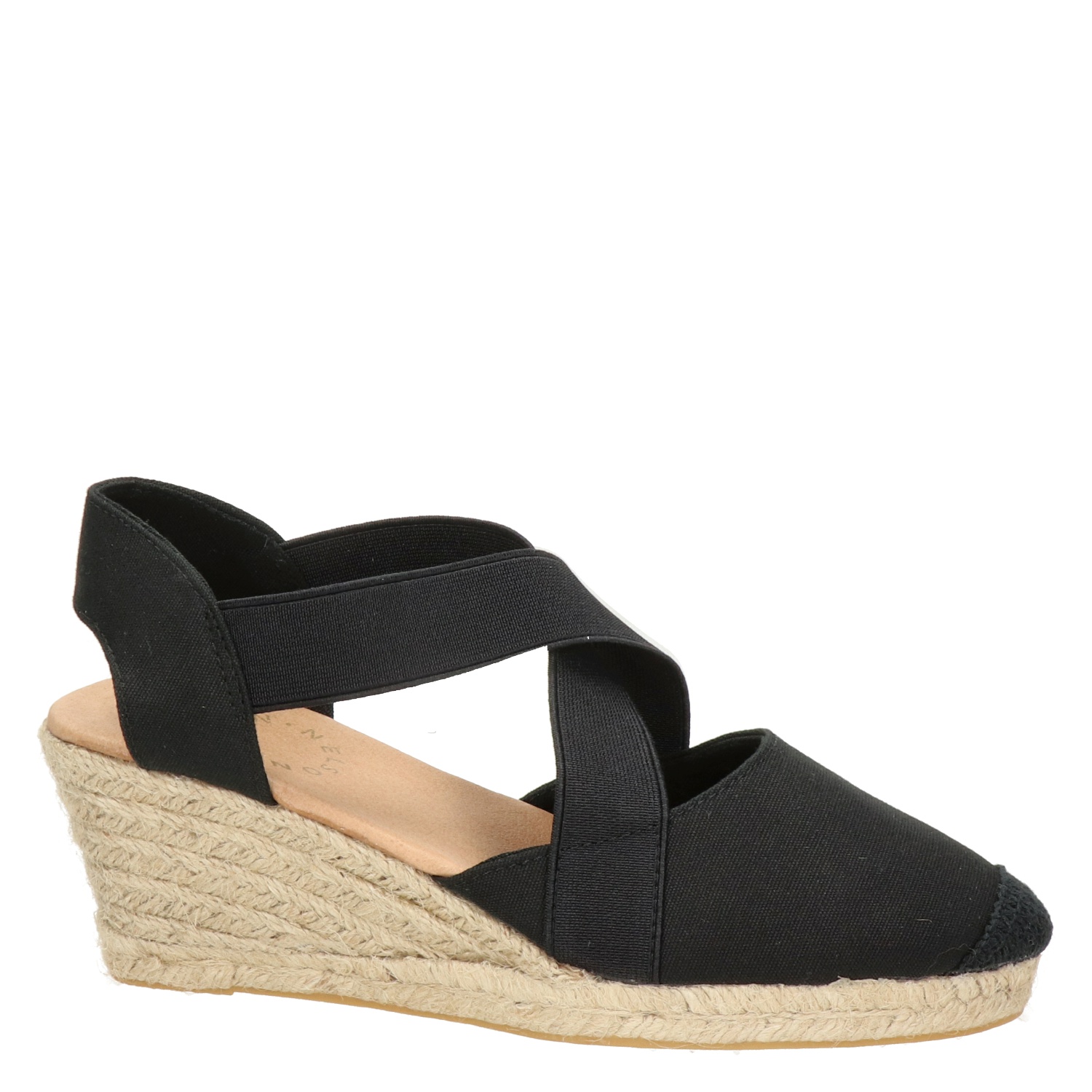 Nelson - Espadrilles voor dames - Zwart - Nelson.nl