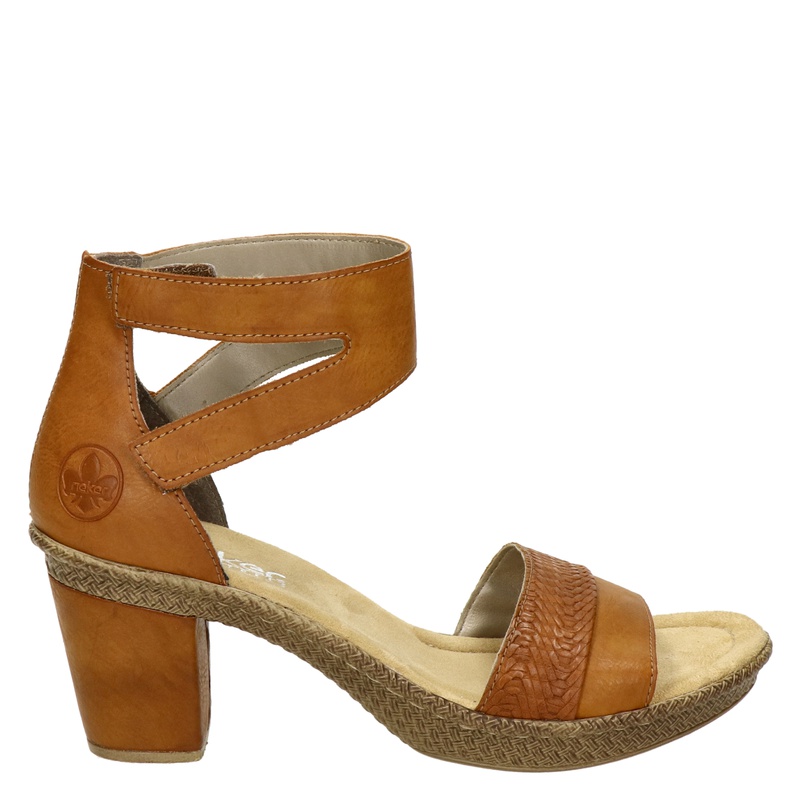 Rieker 69260 Klassieke damessandalen, beige 60, 36 EU Breed