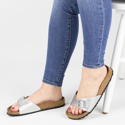 Birkenstock Madrid - Slippers - Zilver