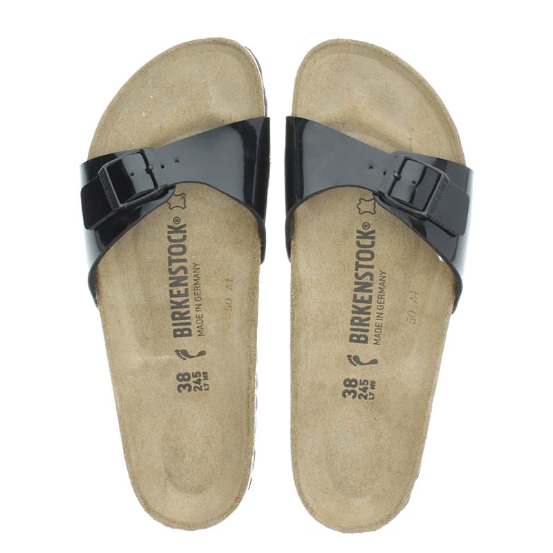 Birkenstock Madrid - Slippers voor dames - Zwart - Nelson.nl