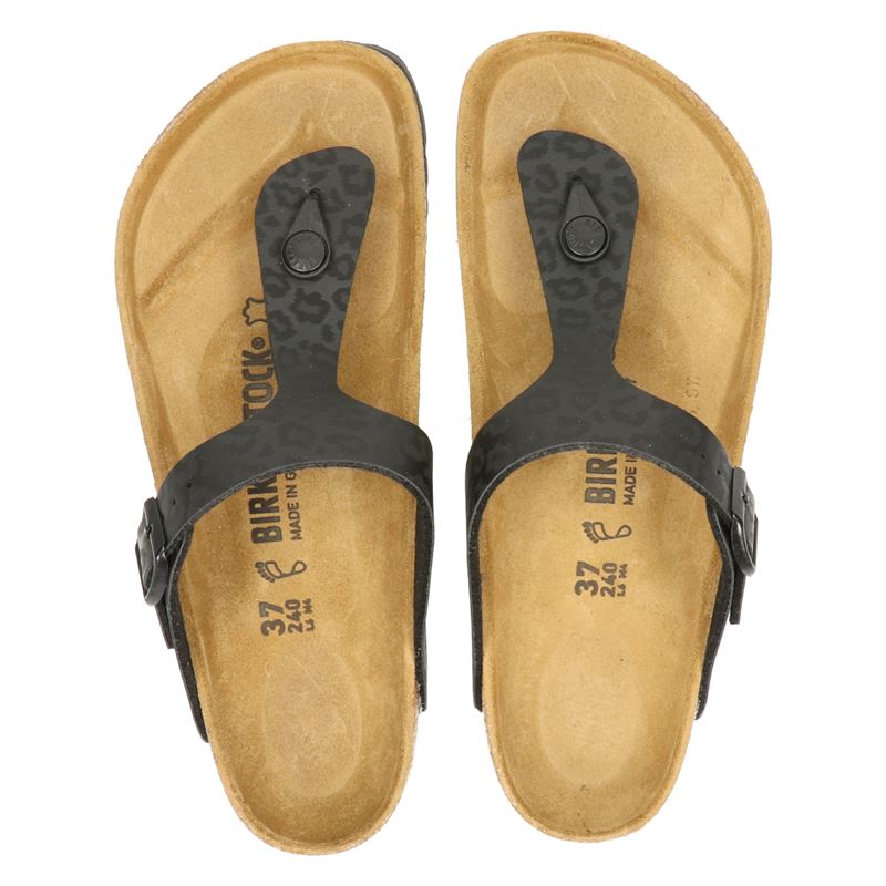 birkenstock gizeh zwart lak