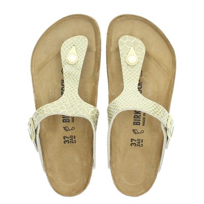 Birkenstock Gizeh Slippers Goud birkenstock kopen in de aanbieding