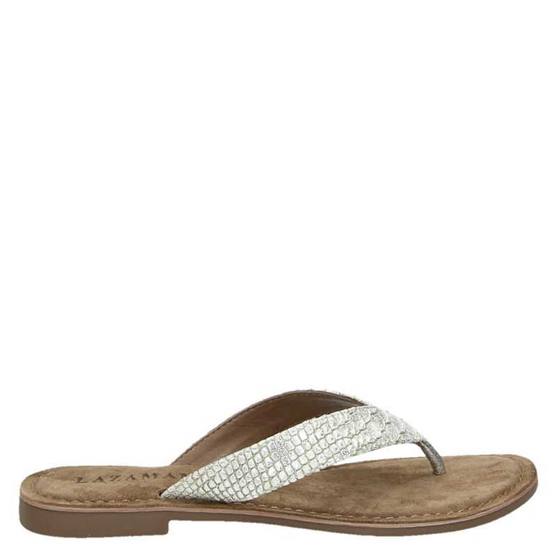 Lazamani Slippers Zilver lazamani kopen in de aanbieding